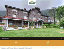 Tablet Screenshot of chevronhotels.in